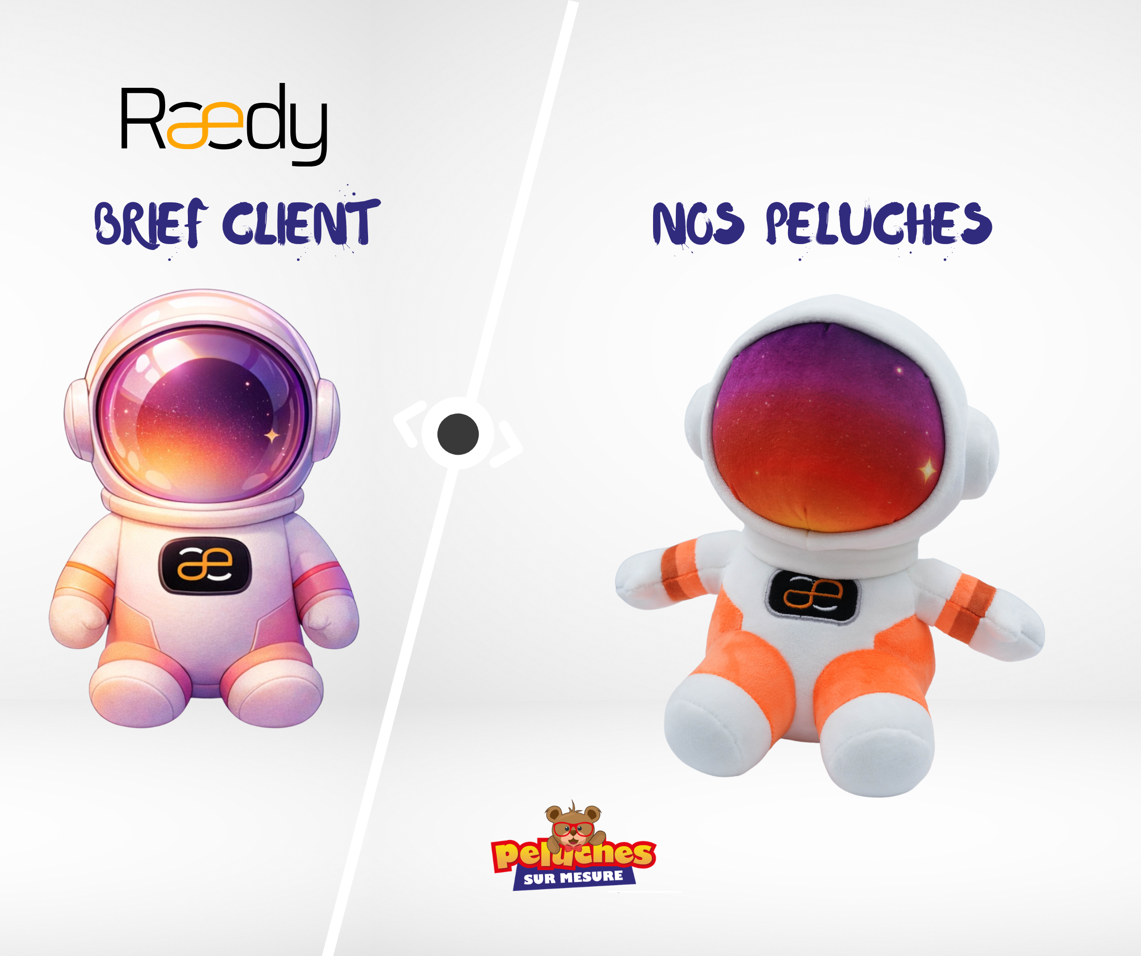 Peluche sur mesure becassine