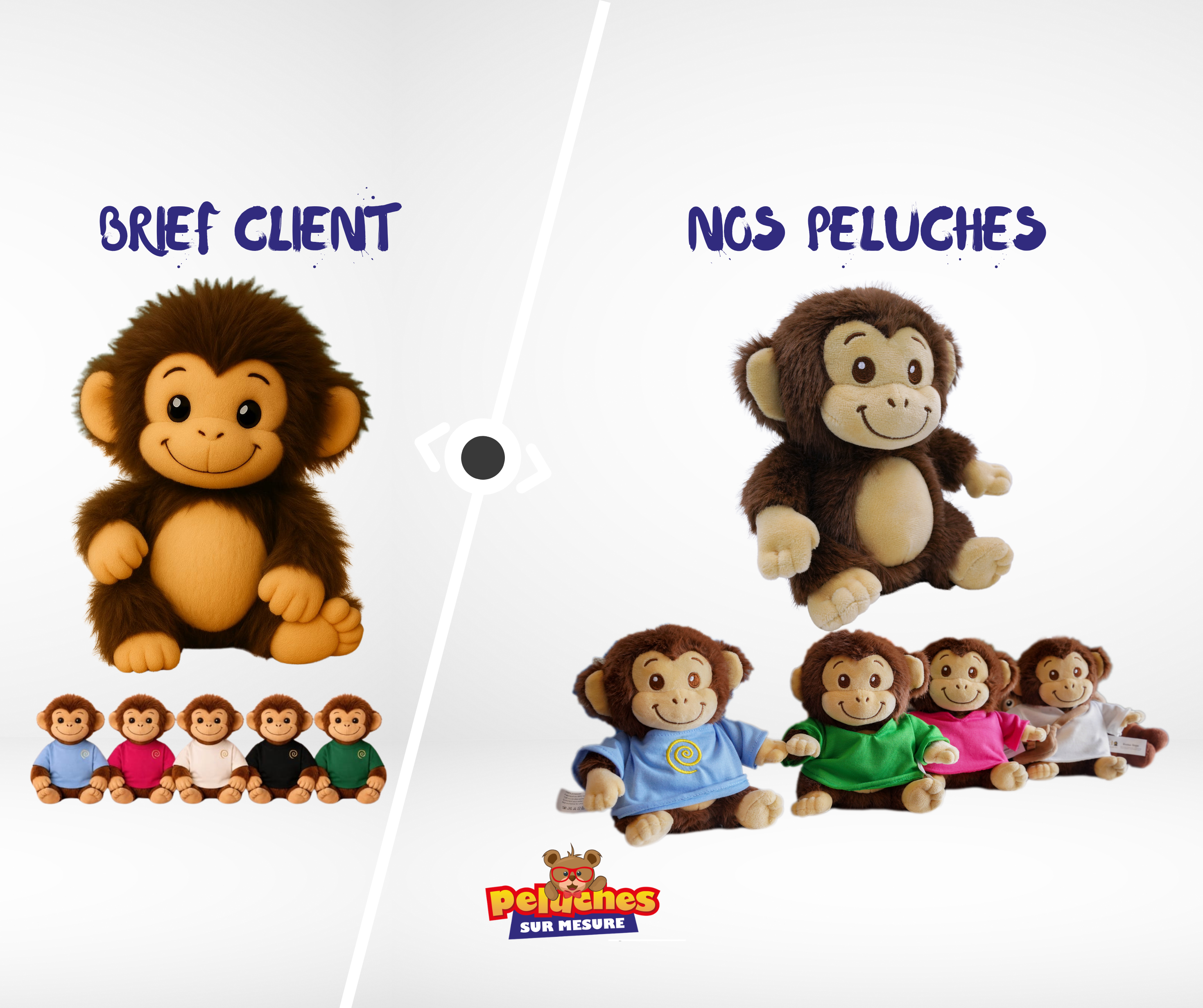Peluche sur mesure becassine